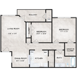 Two Bedroom / 1 Bath / 50