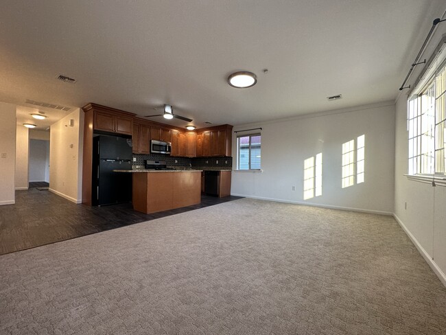 LIVINGROOM VIEW WITH KITCHEN - 15 Fancher Pl