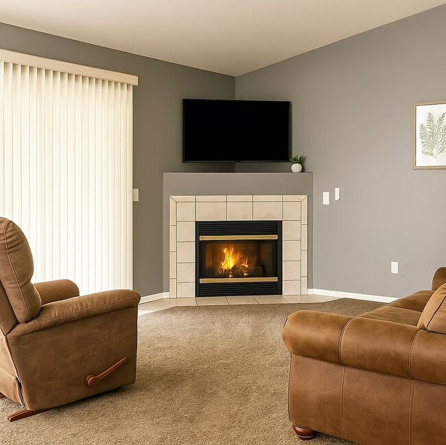 Living room with patio access - 11620 W 62nd Pl