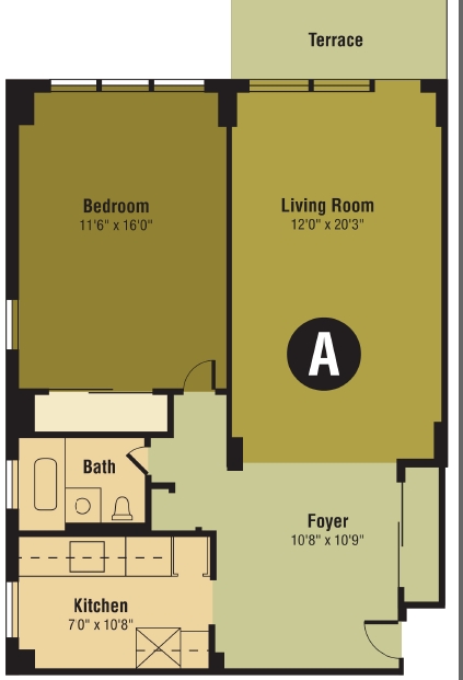 1HAB/1BA - Falcon Apartments