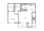 1 Bedroom 1 Bathroom - Lower