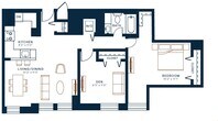 1 Bedroom w. Den  - Unit 414