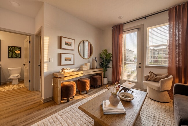 Modern Living Room at Archer Eastfield Station Apartments - Archer Eastfield Station