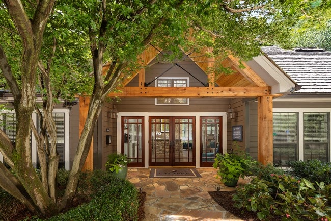Front of Leasing Center - Calibre Woods Apartments