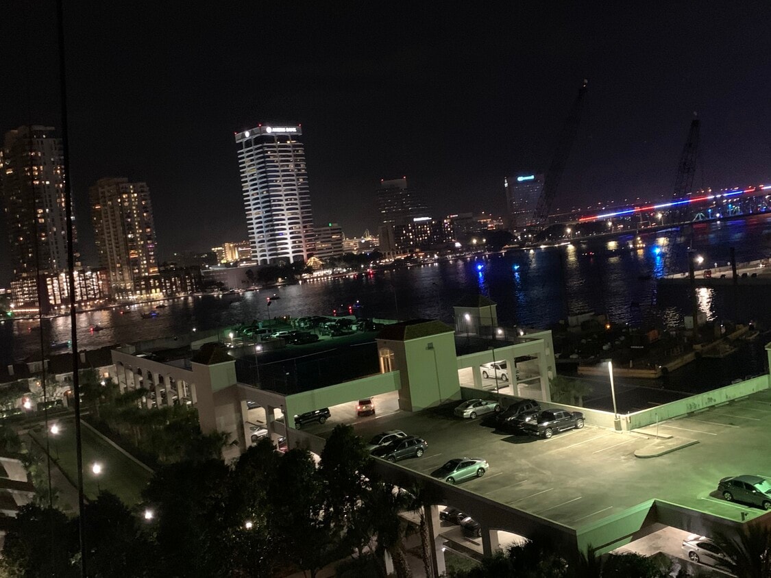 Night View from Condo - 400 E Bay St