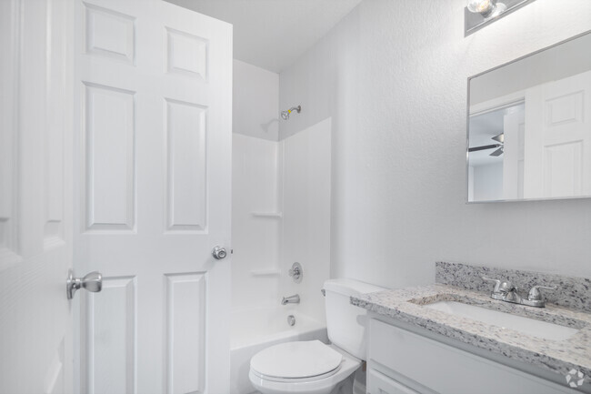 2BR, 1BA - 710SF Bathroom - Swaying Oaks