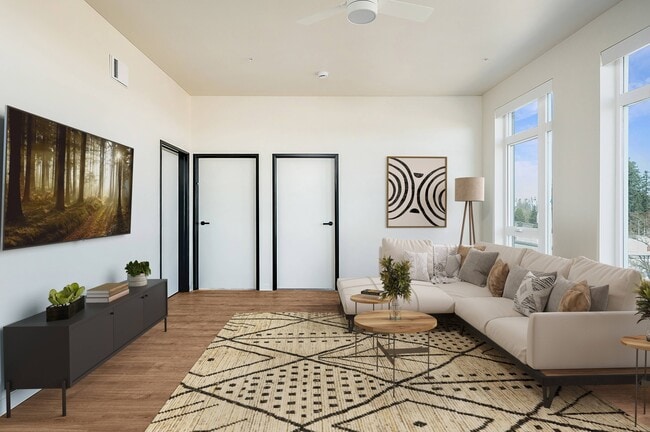 2BR, 1BA - 849+SF - Living Room - Rivenwood