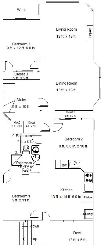 Building Photo - HUGE TOP FLOOR 3Bed/2Bath in Logan Square! In-Unit Laundry! Central Air! Large Private Deck!