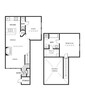 1 Bed 1 Bath w/study - upgraded