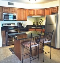 Beautiful Amish crafted cabinets - Sauk Creek Apartments