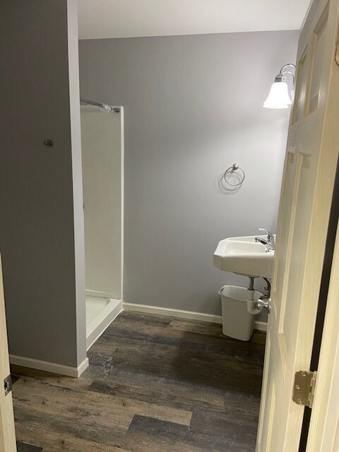 Bathroom has a standup shower - 206 W Clark
