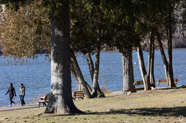 Congers Lake Memorial Park in Clarkstown offers plenty of shady spots to sit and relax.