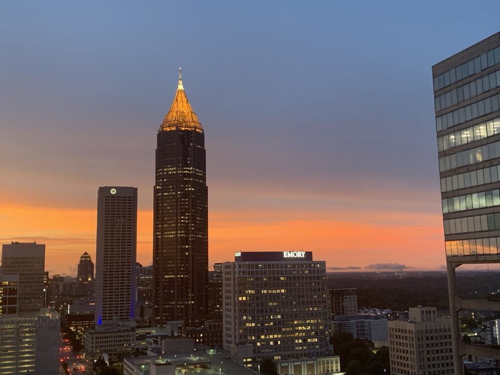 View from Balcony - 400 W Peachtree St NW