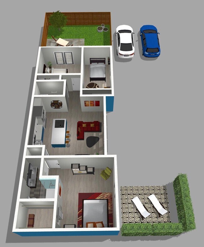 3D Floor Plan - 121 22nd Ave