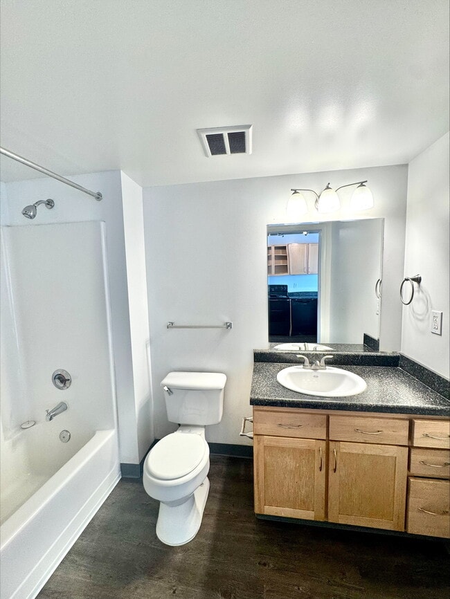 Studio Bathroom - Broadway Plaza Lofts