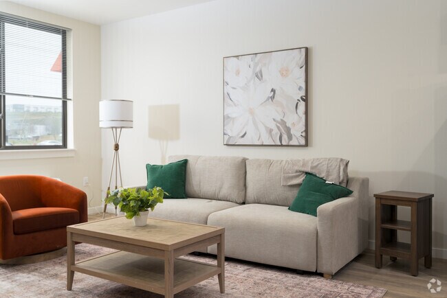 1 habitación, 1 baño - 702 pies cuadrados - Sala de estar - Annex Apartments