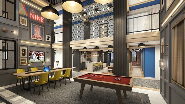 Imagen del Clubroom en el primer piso - Nine at College Park