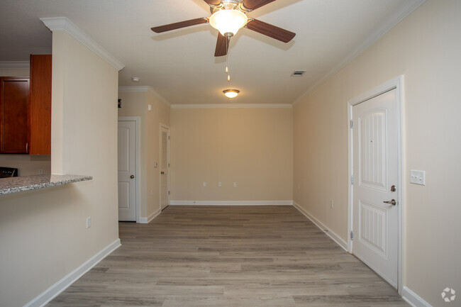 1BR, 1BA - The Fairfield - 840SF _ Living Room - Rosewood at Clemson