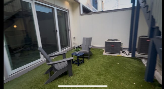 Courtyard between garage and main building - 4114 N Nebraska Ave Townhome