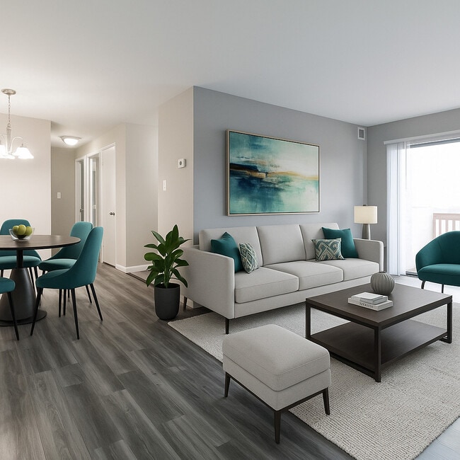 Living Room - Barkley Village Apartments