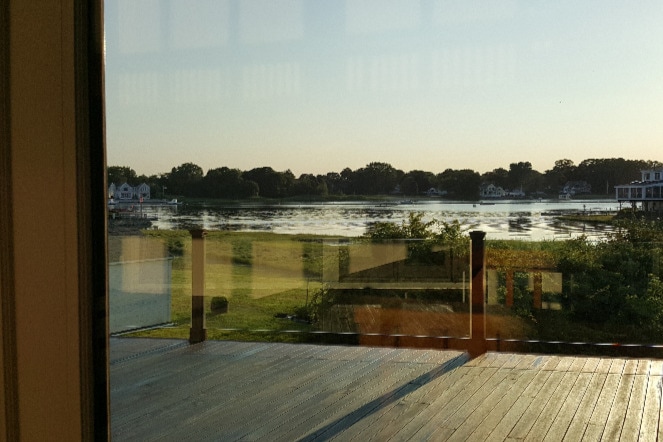 Deck overlooking the river - 33 Riverview Ave