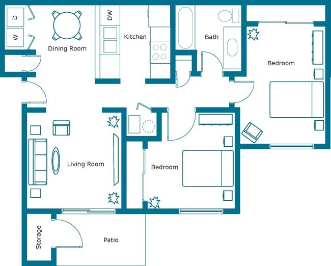 Saddlebrook Apartments in Henderson, KY