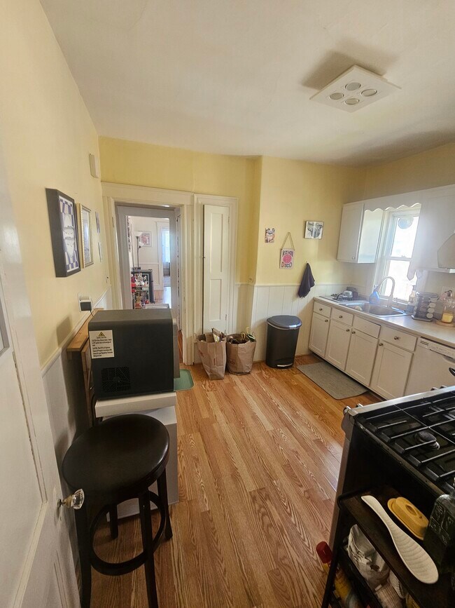 back of kitchen looking to hall and dining room - 32 Sunset Rd
