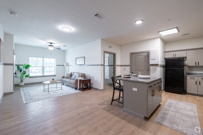 2BR, 1BA - 928SF - Kitchen - Capstone at the Oaks - 55+ Community