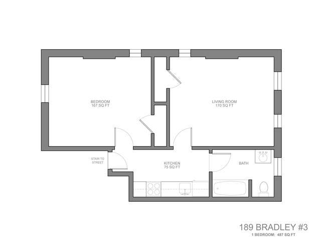 Plano de planta - 189 Bradley