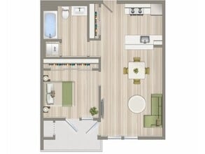 1bib-dr, 739 sq, 1x1 - Fiona
