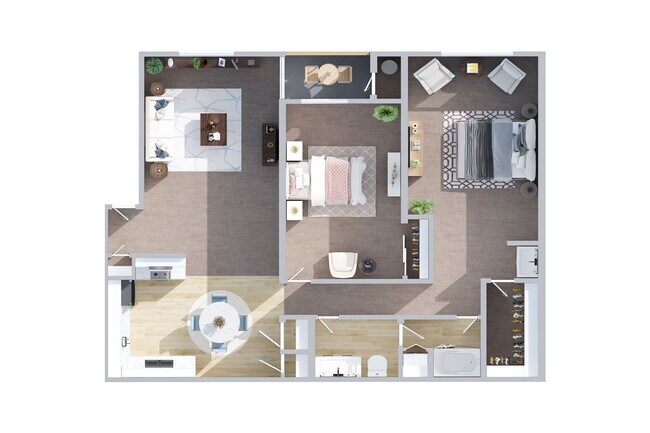 2x2 2D View - Village at Fair Oaks