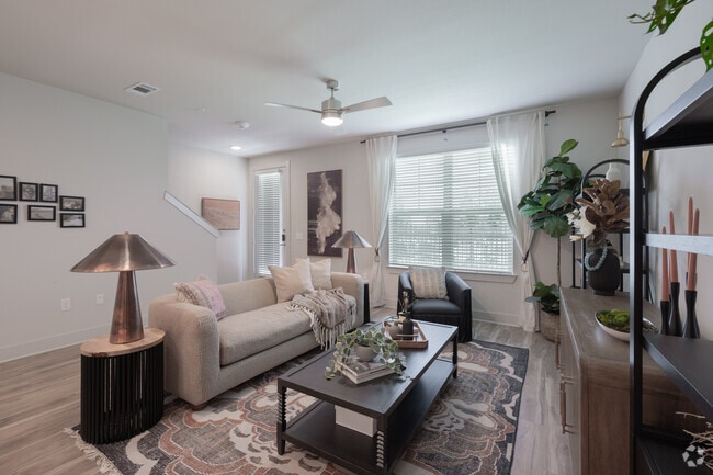 3BR, 2.5BA - 1,582SF - Living Room - Marlowe Wellington