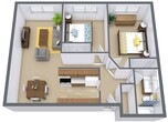 Brookfield - Two Bedroom - Plan 21B