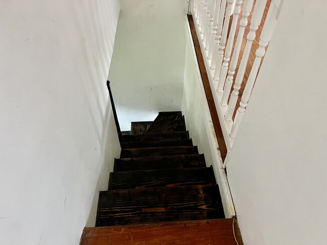 Stairs to apartment level - 31 Wellington Ave