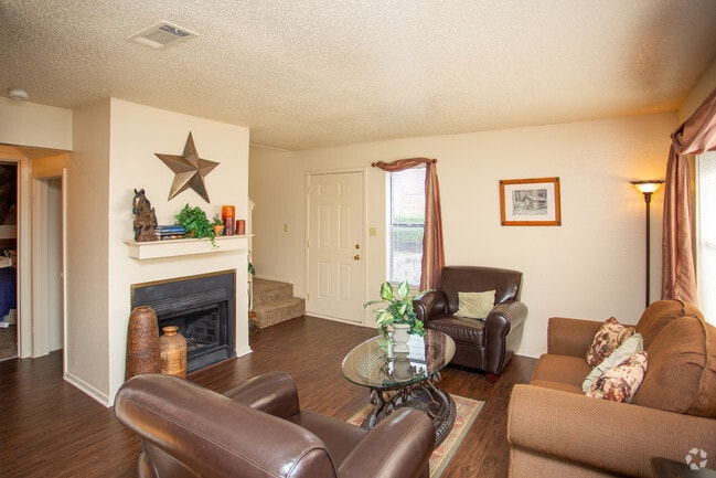 Plano modelo A 2BDx2BA 980SF - Chisholm Trail Townhomes