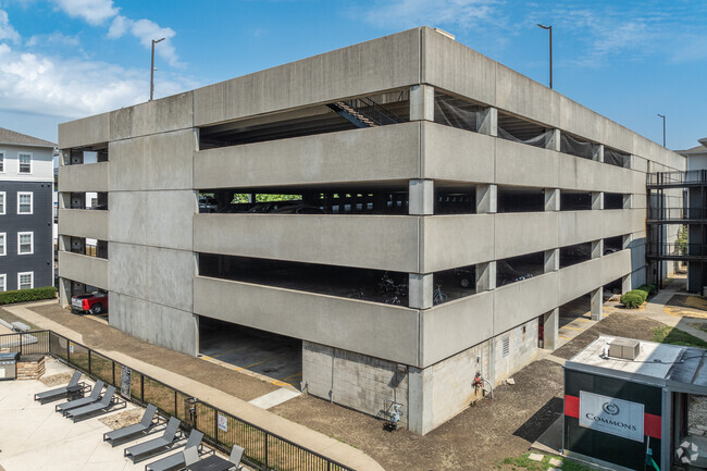 Onsite Parking Garage - Commons On Kinnear