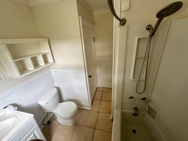 Bathroom with a bathtub and shower and also linen closet - 20 S Crest Rd