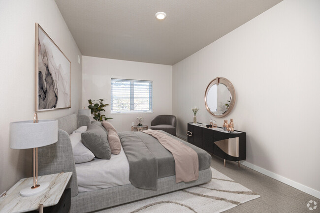 Staged Bedroom - Boulevard Apartments & Townhomes