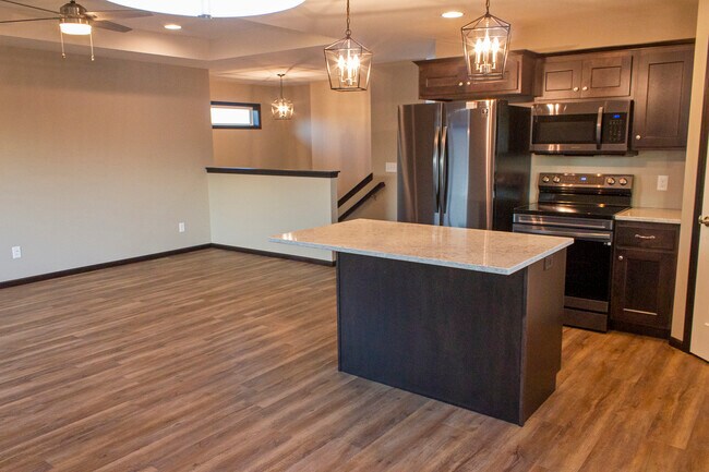 Living Room - Kitchen - 231 E Blue Bell Dr