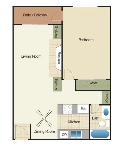 Plano de planta - Elan Bella Mer Coronado