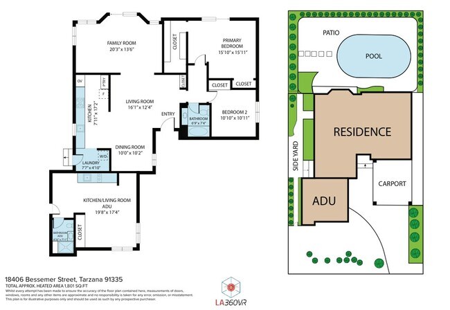 Floorplan (APPROX) - 18406 Bessemer St