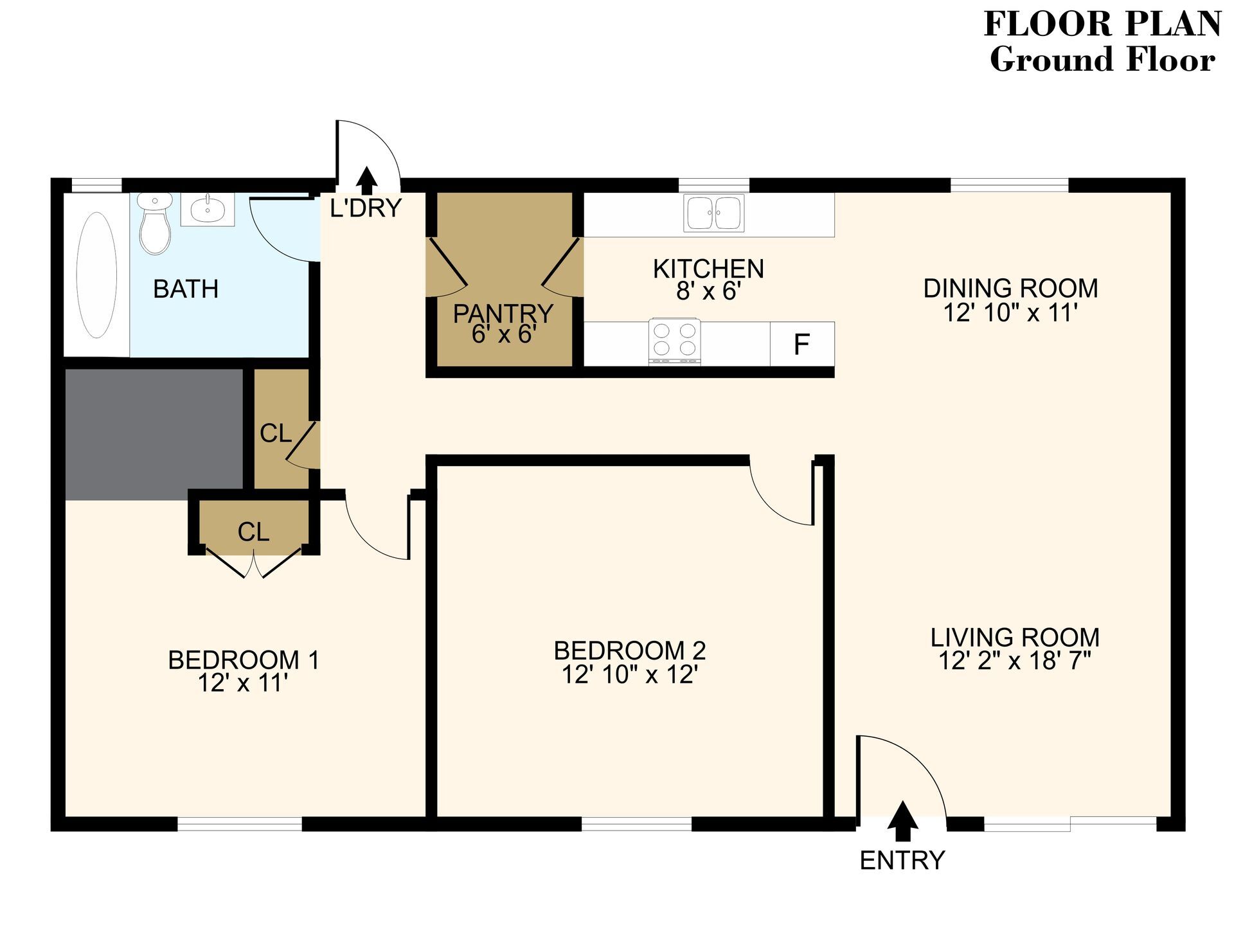 Brittain Park – Brittain Park: 2 Bed 1 Bath - Upgraded