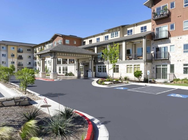 Exterior Entrance - Affinity at Wells Branch 55+