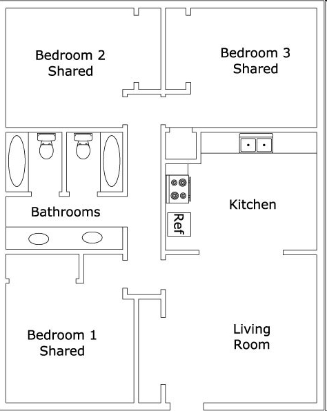 3BR/1BA - Birch Plaza/Birchwood