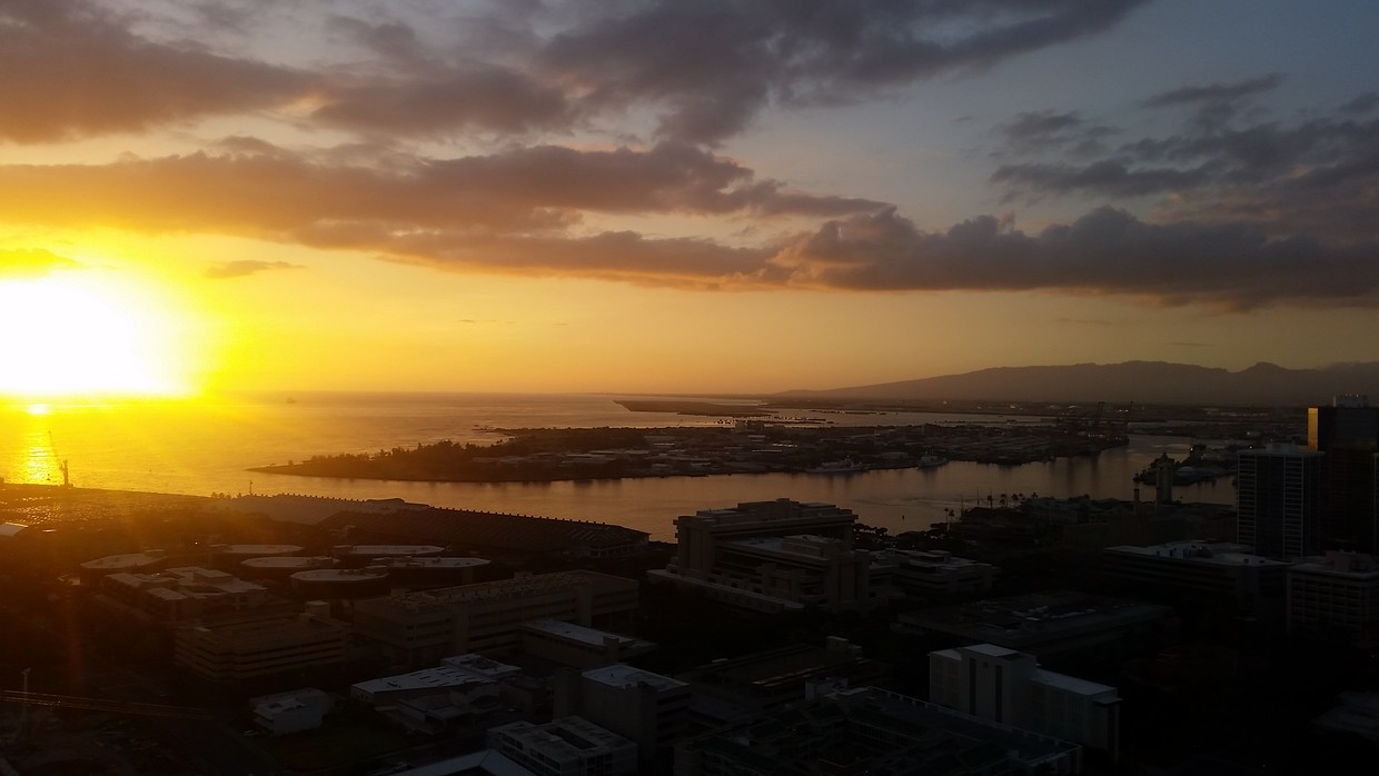 Sunset views from lanai - 801 South St