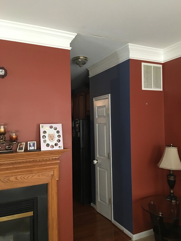 Living room with fire place - 9875 Dochart Sound Ln