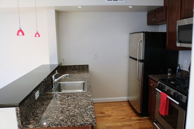 Kitchen from hall - 1340 Q St NW