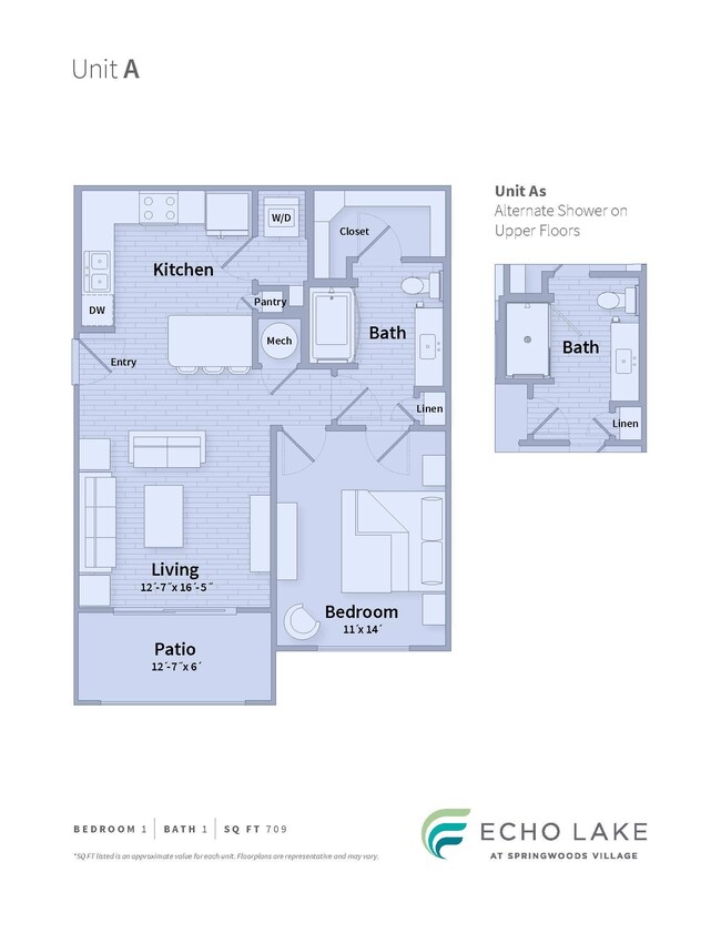 Floorplan - Echo Lake at Springwoods Village