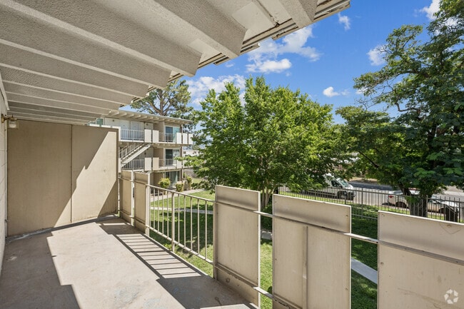 2BR, 1BA - 810SF - Balcony - The Lanai Apartments
