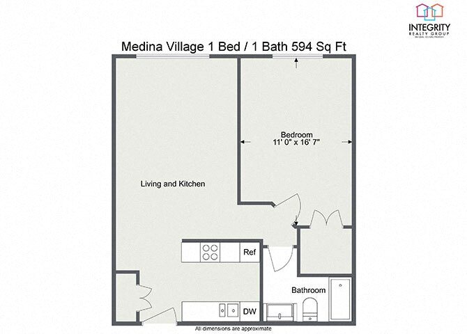 Integrity Medina Apartments – 1 Bedroom 1 Bath